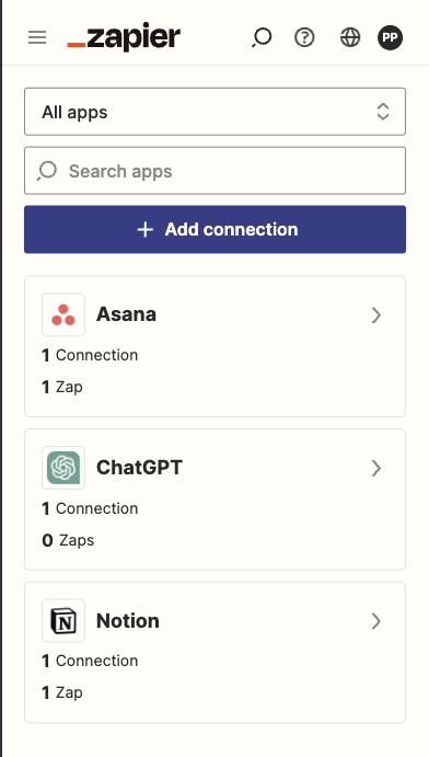 Zapier Connections